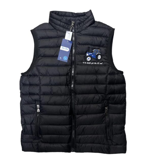 MEN'S 8210 BLUE TRACTOR PADDED GILET - BLACK