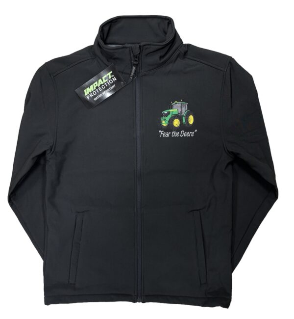 MEN'S NEW IMPACT SOFTSHELL - GREEN TRACTOR AND TANKER JACKET - Image 2