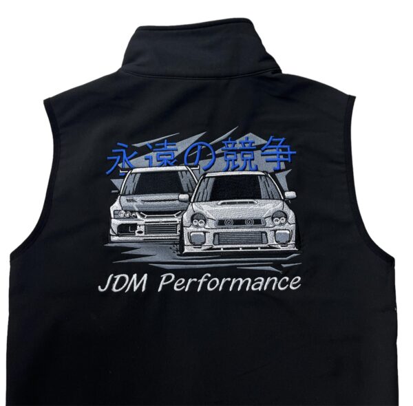 JDM PERFORMANCE SOFTSHELL GILET - TWO CARS - Image 3